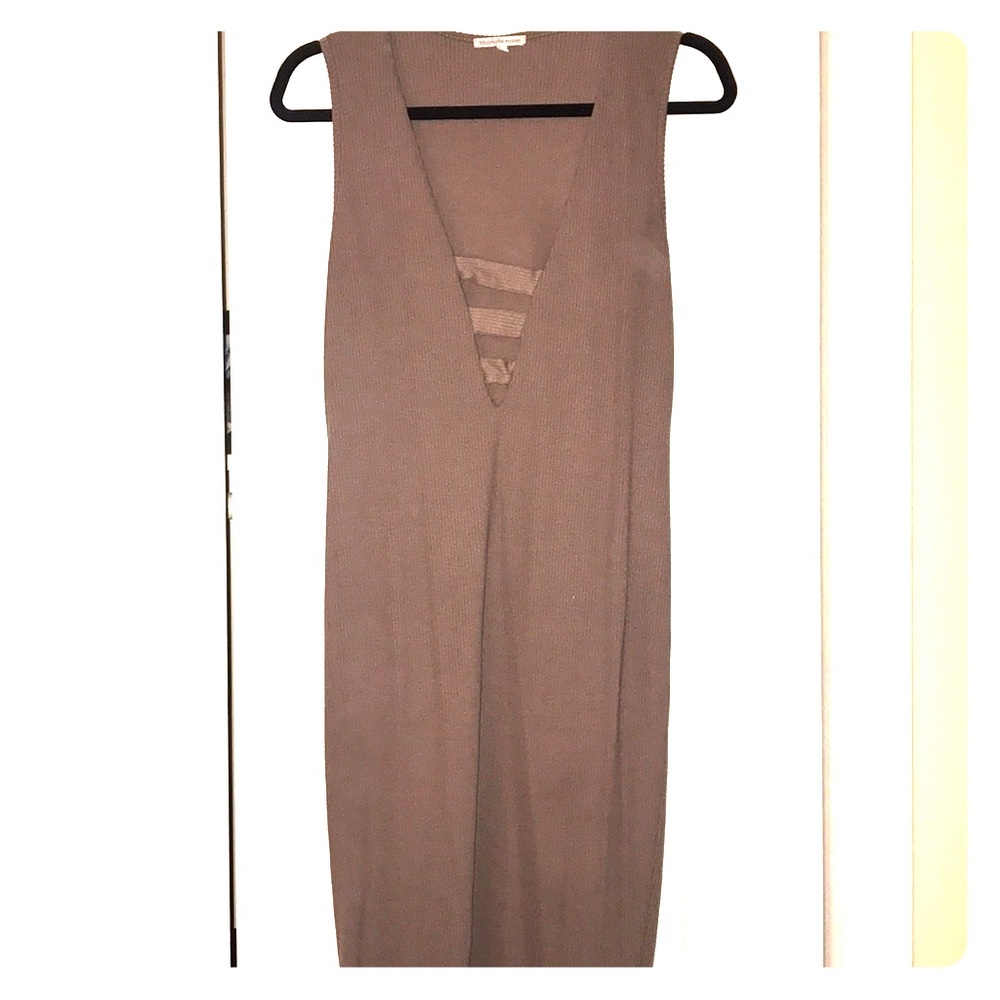 Low front rubbed dress
